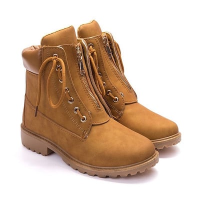 Női velúr csizma cipzárral és fűzővel