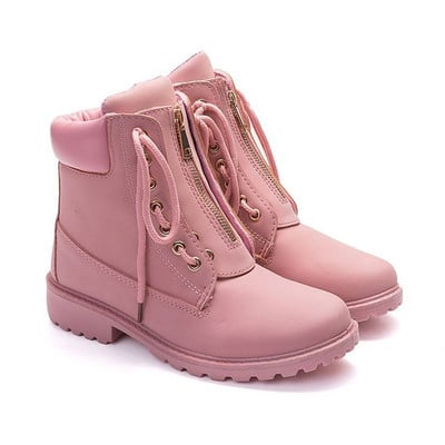 Női velúr csizma cipzárral és fűzővel