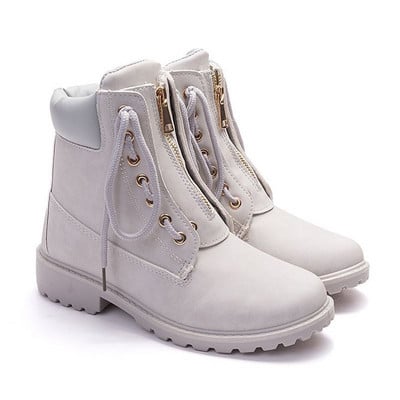 Női velúr csizma cipzárral és fűzővel