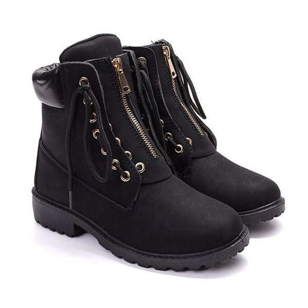 Női velúr csizma cipzárral és fűzővel