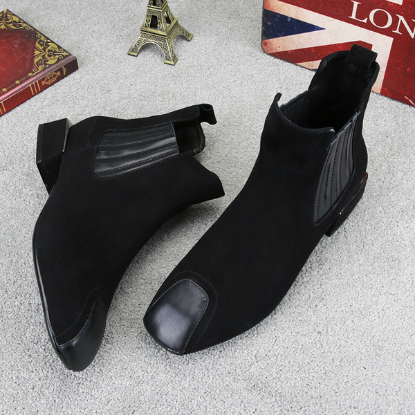 Sügisesed seemisnahast saapad ümar kummiga mudel