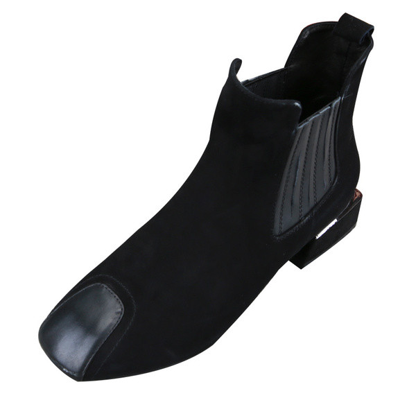 Sügisesed seemisnahast saapad ümar kummiga mudel