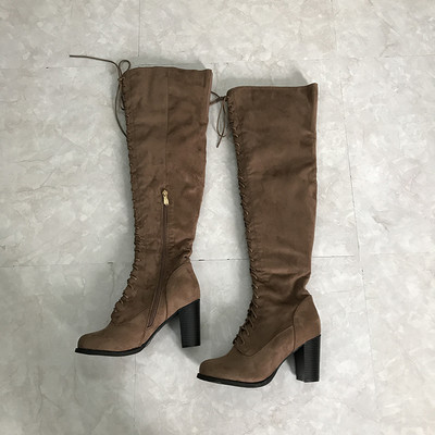 Sieviešu zābaki ar šņorēm un augstpapēžu kurpēm