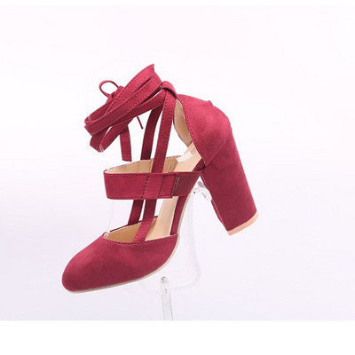 Paksu kontsaga naiste kingad ökoseemisnahast - kaks mudelit