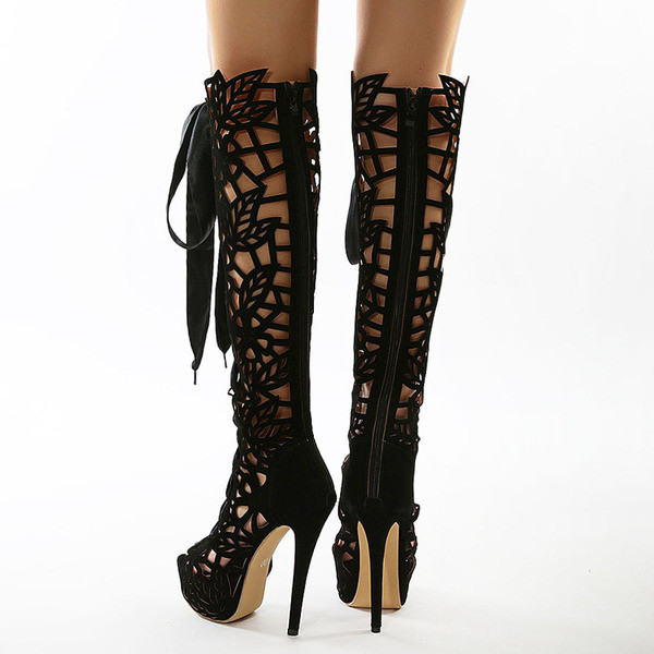 Uus kõrgete kontsadega suviste naiste saapade mudel