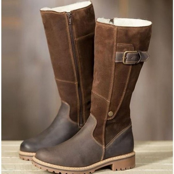 Moodsad pandlaga ja sooja voodriga naiste saapad