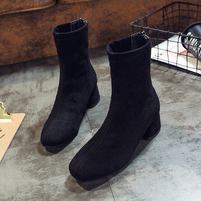 Дамски велурени боти с и без мека подплата 