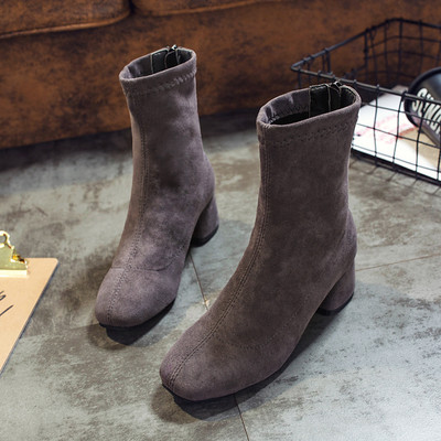 Дамски велурени боти с и без мека подплата 