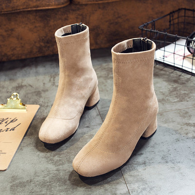 Дамски велурени боти с и без мека подплата 