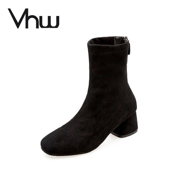 Дамски велурени боти с и без мека подплата 