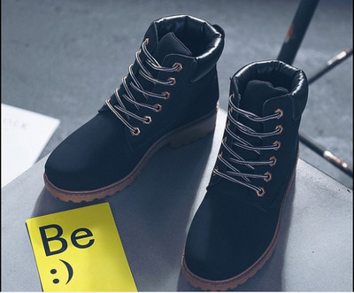 Дамски ежедневни зимни боти от еко кожа