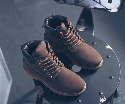 Дамски ежедневни зимни боти от еко кожа