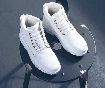 Дамски ежедневни зимни боти от еко кожа