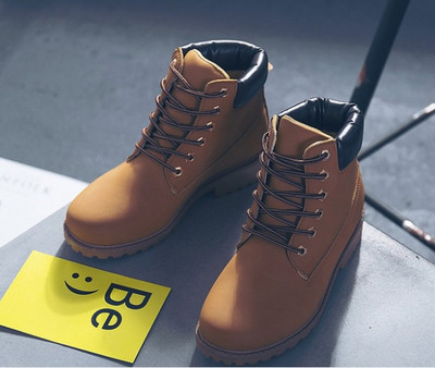 Дамски ежедневни зимни боти от еко кожа