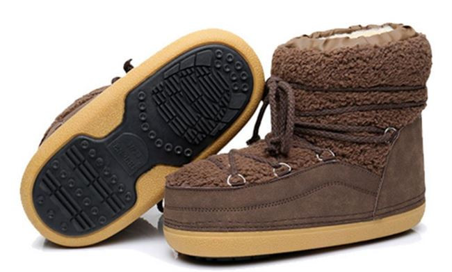 Дамски ежедневни зимни боти с връзки и равна подметка 