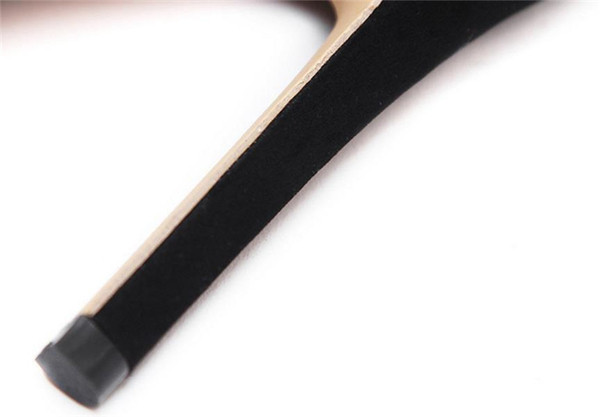 Черни дамски боти с висок ток и връзки