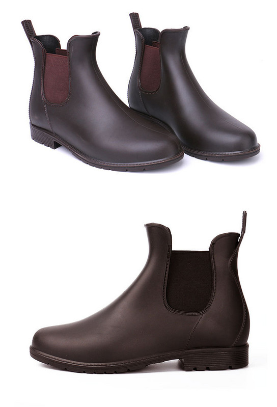  Дамски модерни гумени боти с ластик 