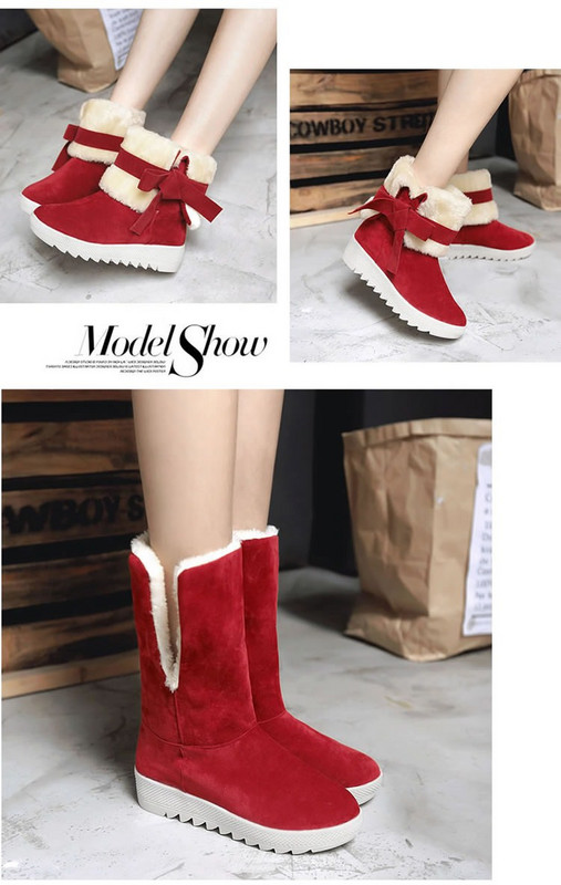 Нов модел дамски боти с мека подплата и панделка