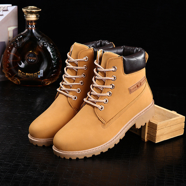 Ежедневни унисекс боти тип кубинки с връзки