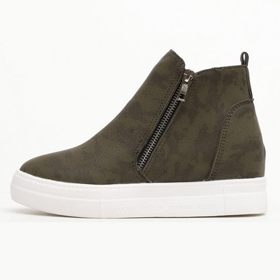 Ежедневни дамски боти с цип и вътрешна платформа