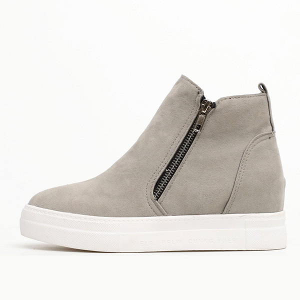 Ежедневни дамски боти с цип и вътрешна платформа