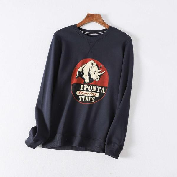 Есенен мъжки суичър с апликация