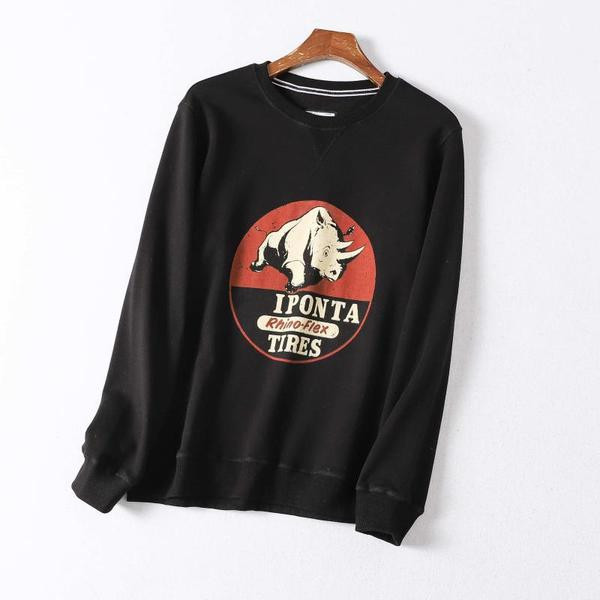 Есенен мъжки суичър с апликация