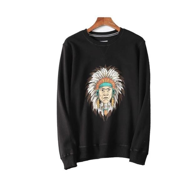 Нов модел мъжки суичър с цветна апликация