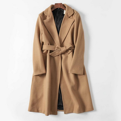 Нов модел дълго есенно палто с колан