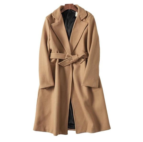 Нов модел дълго есенно палто с колан