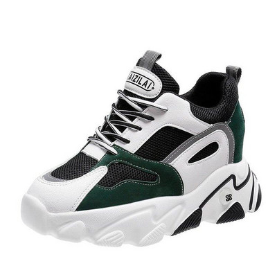 Спортно-ежедневни  дамски маратонки с висока подметка