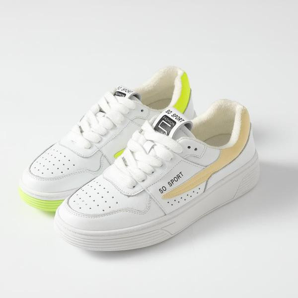 Нов модел есенни маратонки с перфорирана кожа и връзки