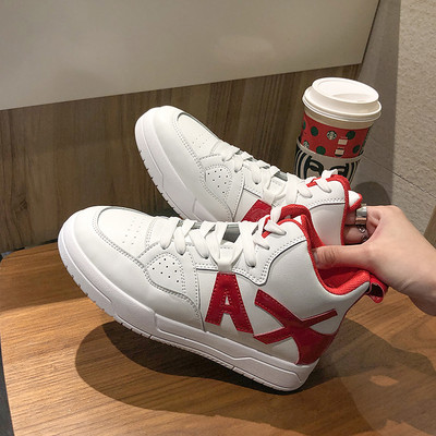 Ежедневни дамски кецове от еко кожа с цветни елементи