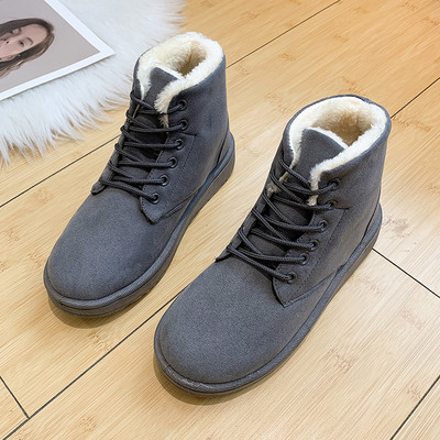 Нов модел дамски боти от еко велур с мека подплата