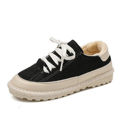 Дамски ежедневни маратонки с елемент еко велур