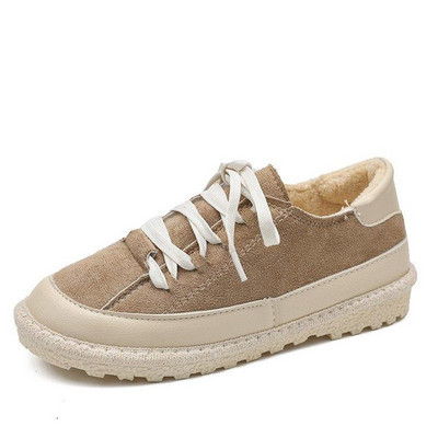 Дамски ежедневни маратонки с елемент еко велур