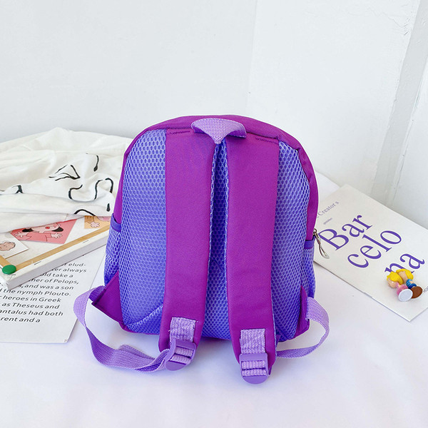 Ежедневна детска раница за момичета с надпис и апликация на еднорог