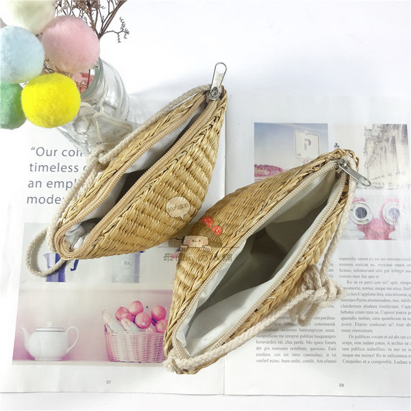 Детска сламена чанта за през рамо