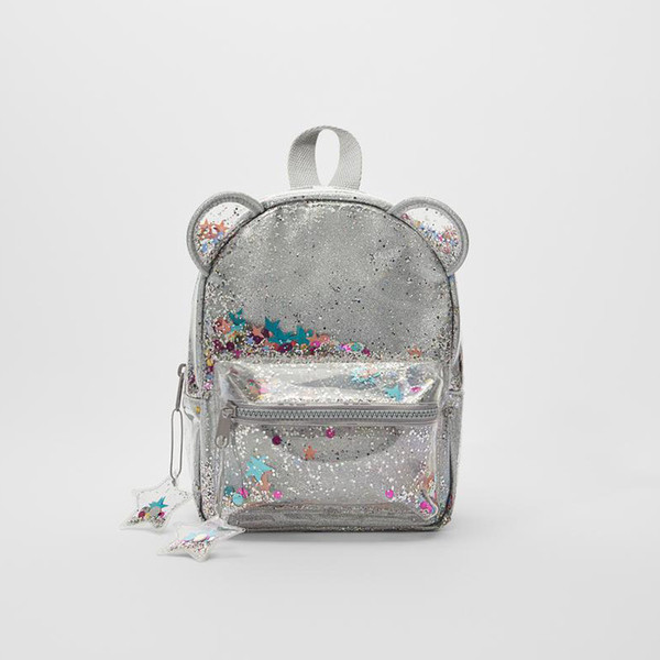 Модерна момичешка раница с брокат