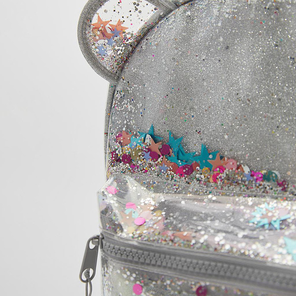 Модерна момичешка раница с брокат