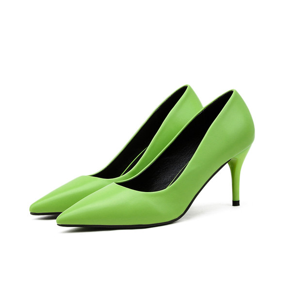 Stiilne naiste kingade terava otsaga mudel õhukese 7,5 cm kontsaga