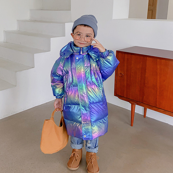 Детско модерно яке за момичета с качулка и джобове