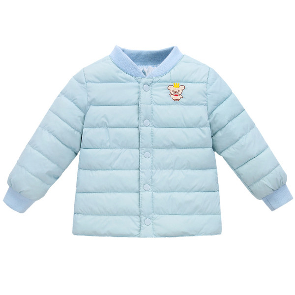 Ежедневно детско яке с бродерия и копчета за момичета и момчета