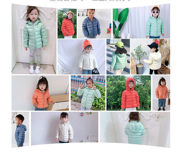 Moodne kapuutsi ja lukuga laste jope - tüdrukutele ja poistele