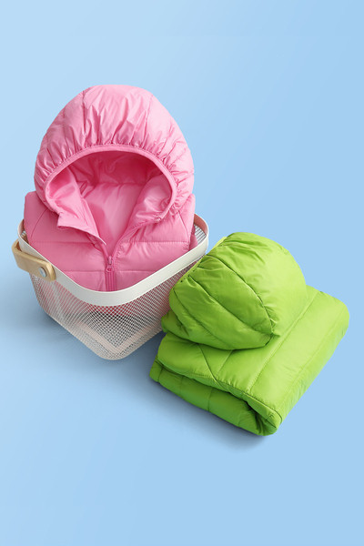 Kapuutsi ja lukuga laste jope - sobib tüdrukule