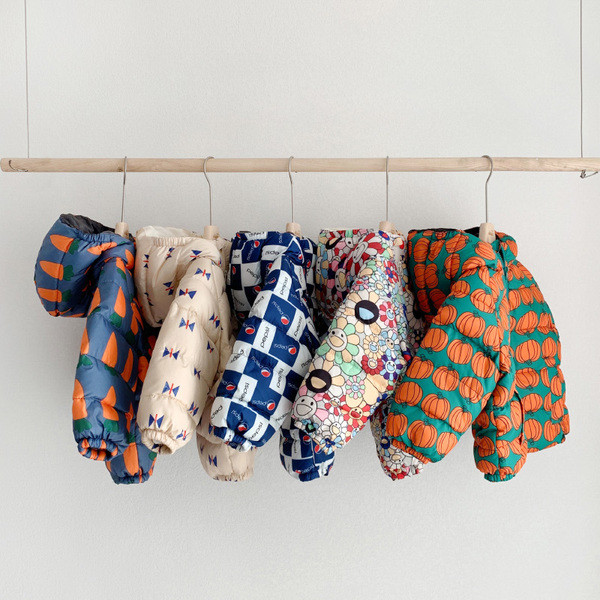 Värviline kapuutsi ja lukuga laste jope tüdrukutele ja poistele