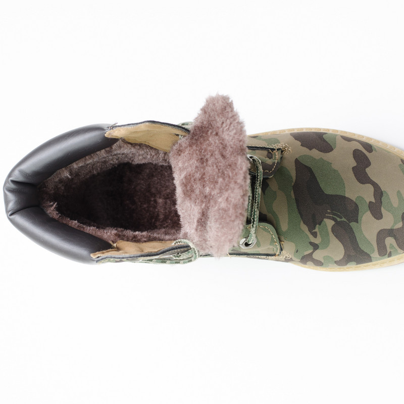 Камуфлажни зимни боти с вата 