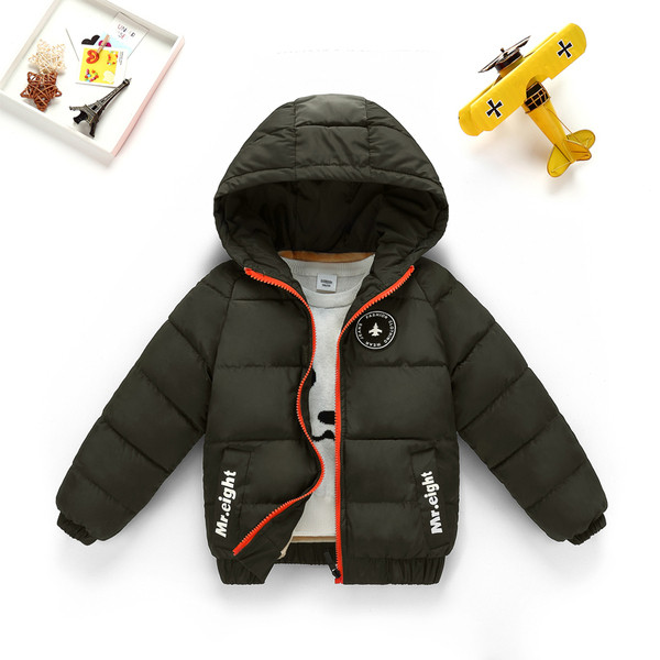 Παιδικό χειμερινό μπουφάν με κουκούλα και απαλή επένδυση