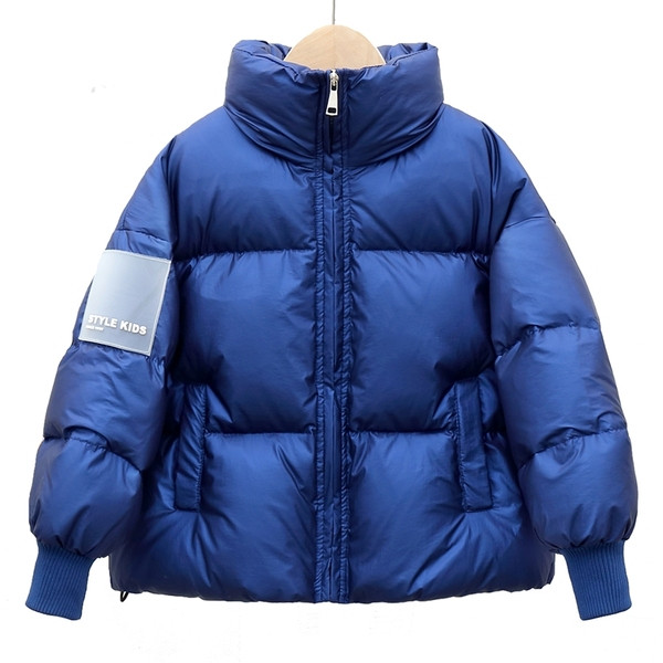 Praegune kõrge krae ja taskutega laste jope tüdrukutele