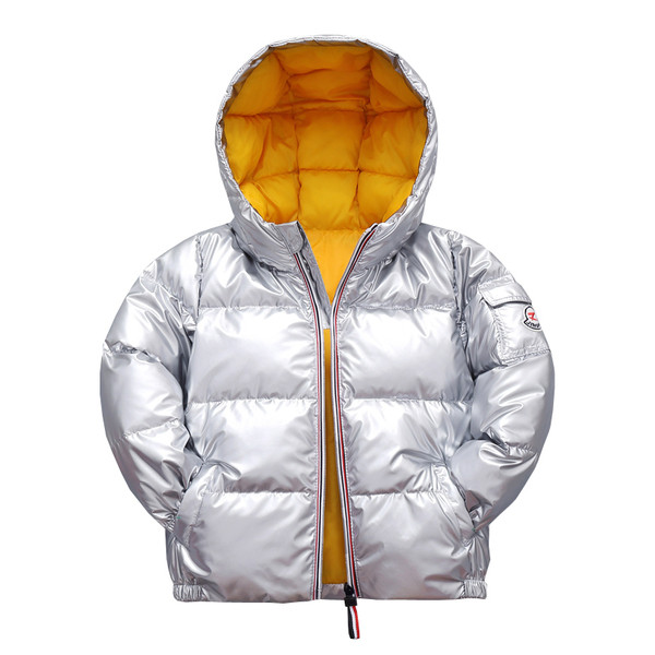 Moodne kapuutsiga laste jope tüdrukutele talveks sobiv